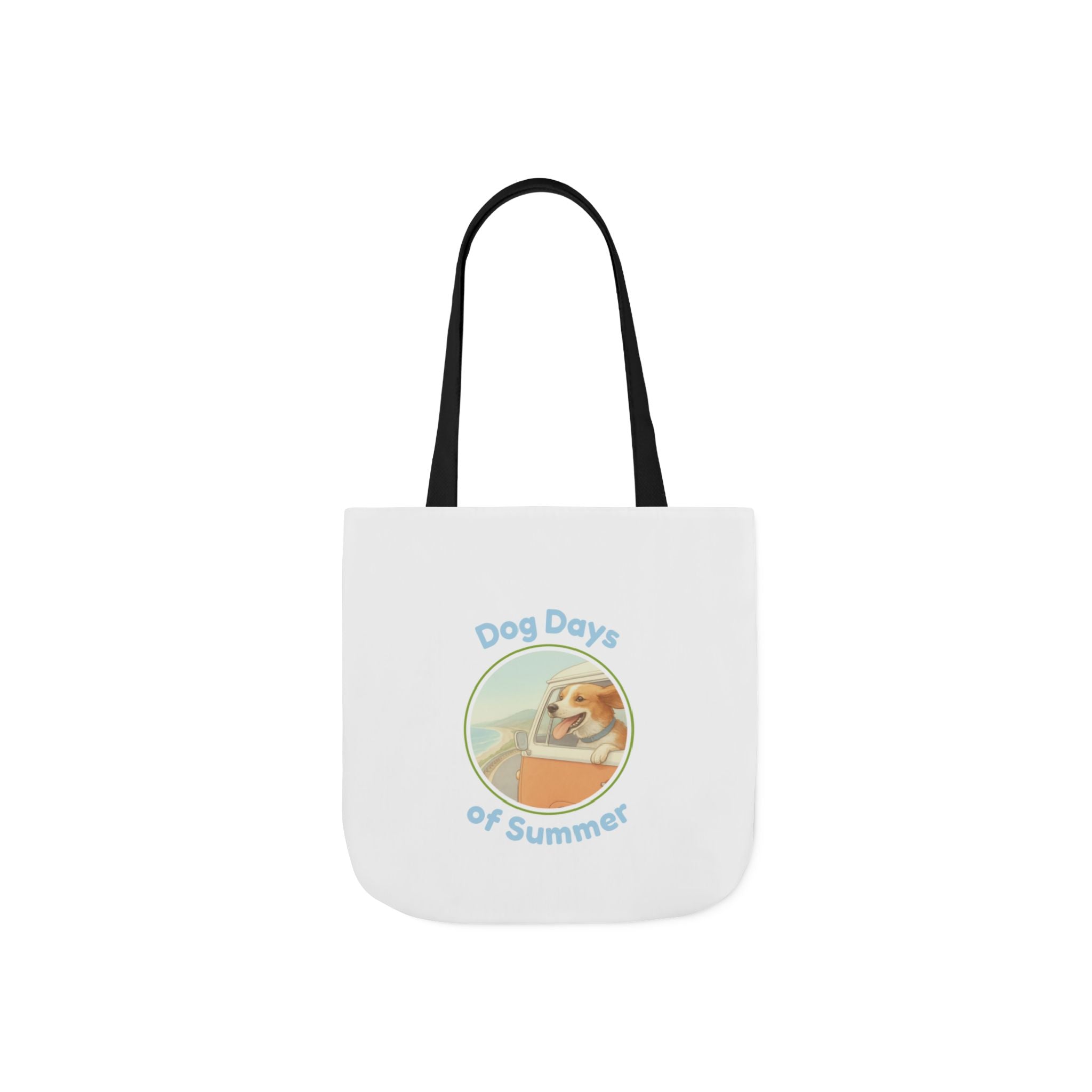Tote Bag — "Dog Days of Summer" Retro Beach Dog Canvas Tote
