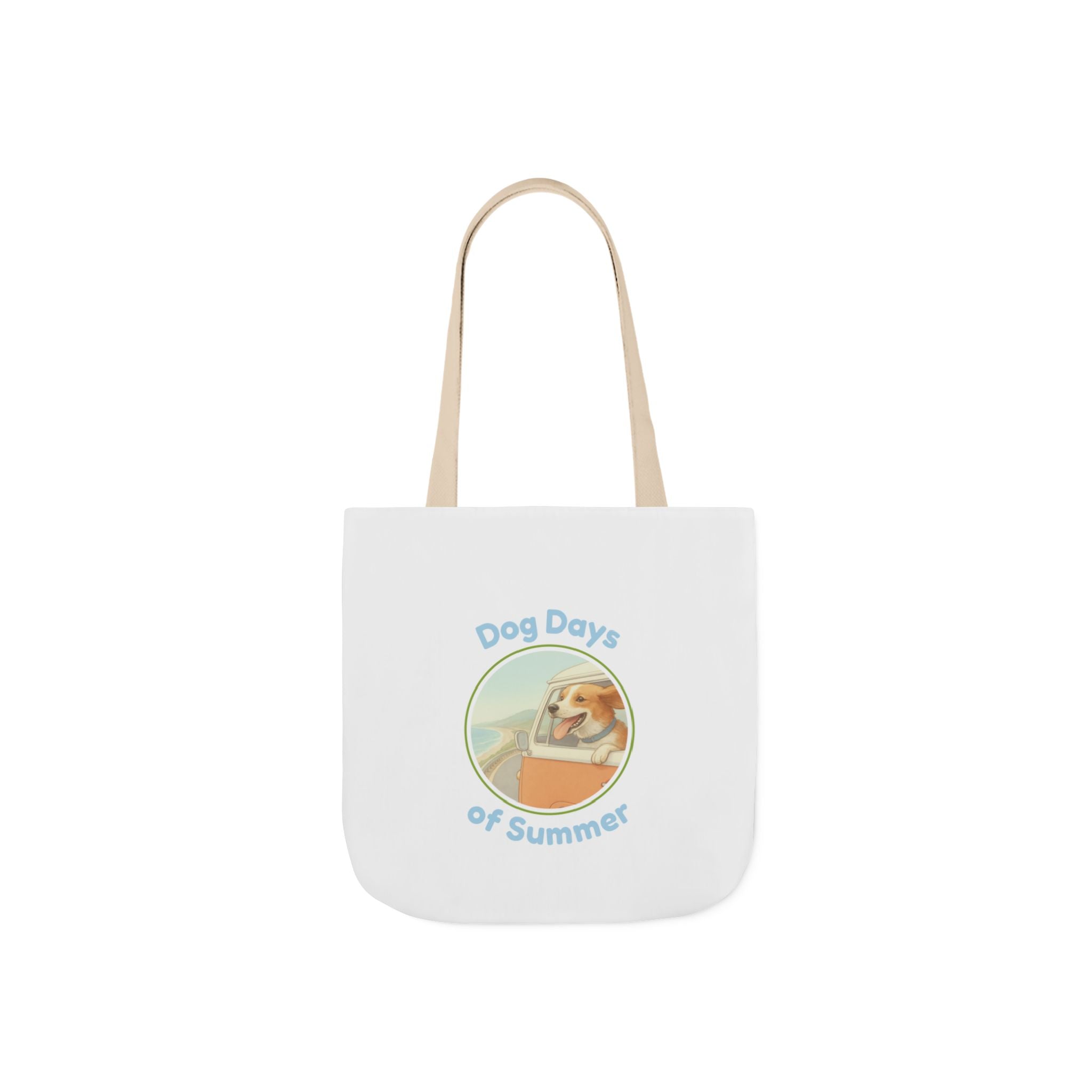 Tote Bag — "Dog Days of Summer" Retro Beach Dog Canvas Tote