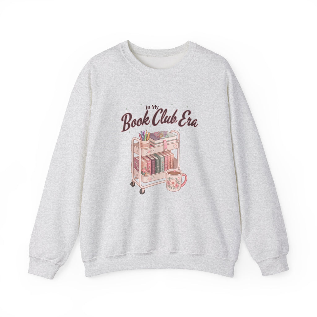 Book Club Era Sweatshirt | Cozy Reading Cart Illustration