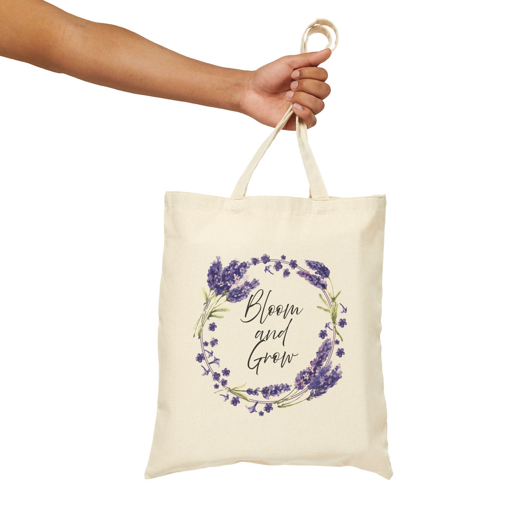 Bloom and Grow Canvas Tote — Floral Cotton Market Bag