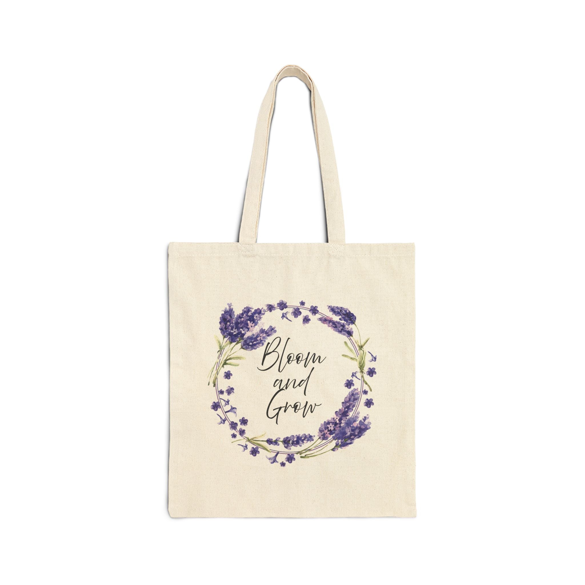 Bloom and Grow Canvas Tote — Floral Cotton Market Bag