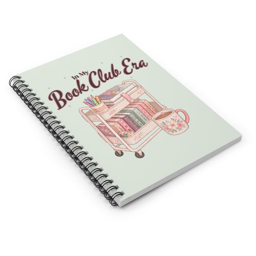 Book Club Notebook — "In My Book Club Era" Spiral Journal for Readers