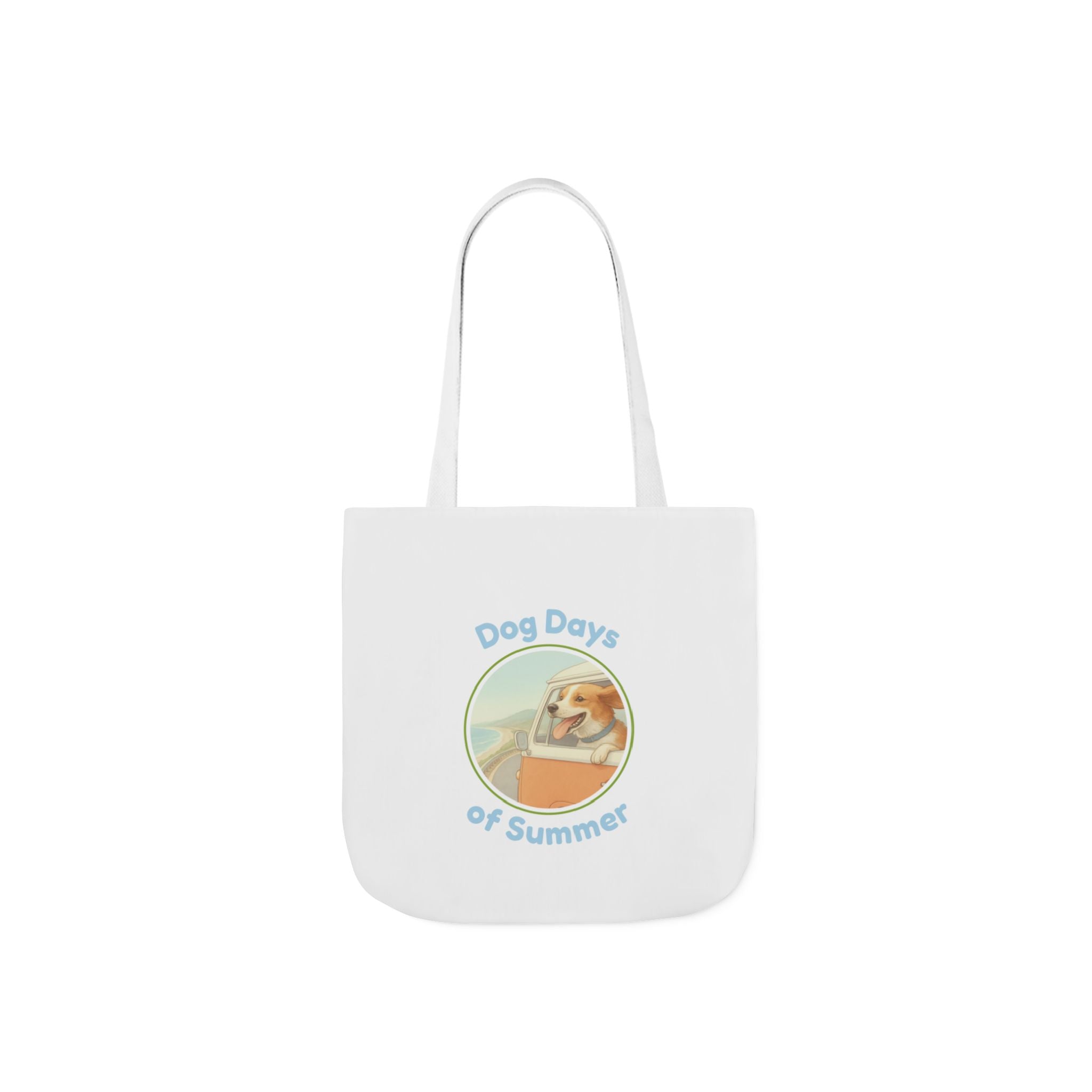 Tote Bag — "Dog Days of Summer" Retro Beach Dog Canvas Tote