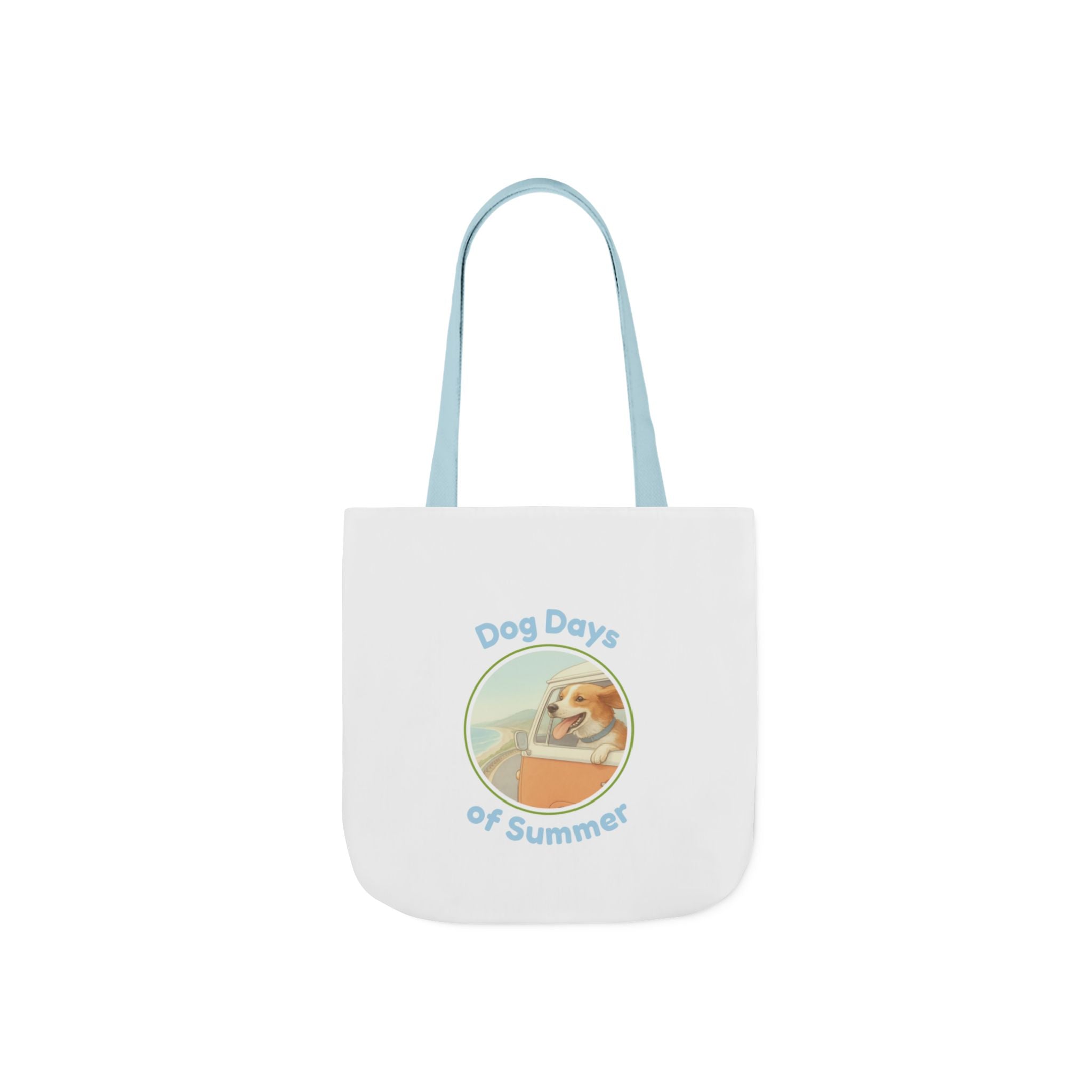 Tote Bag — "Dog Days of Summer" Retro Beach Dog Canvas Tote