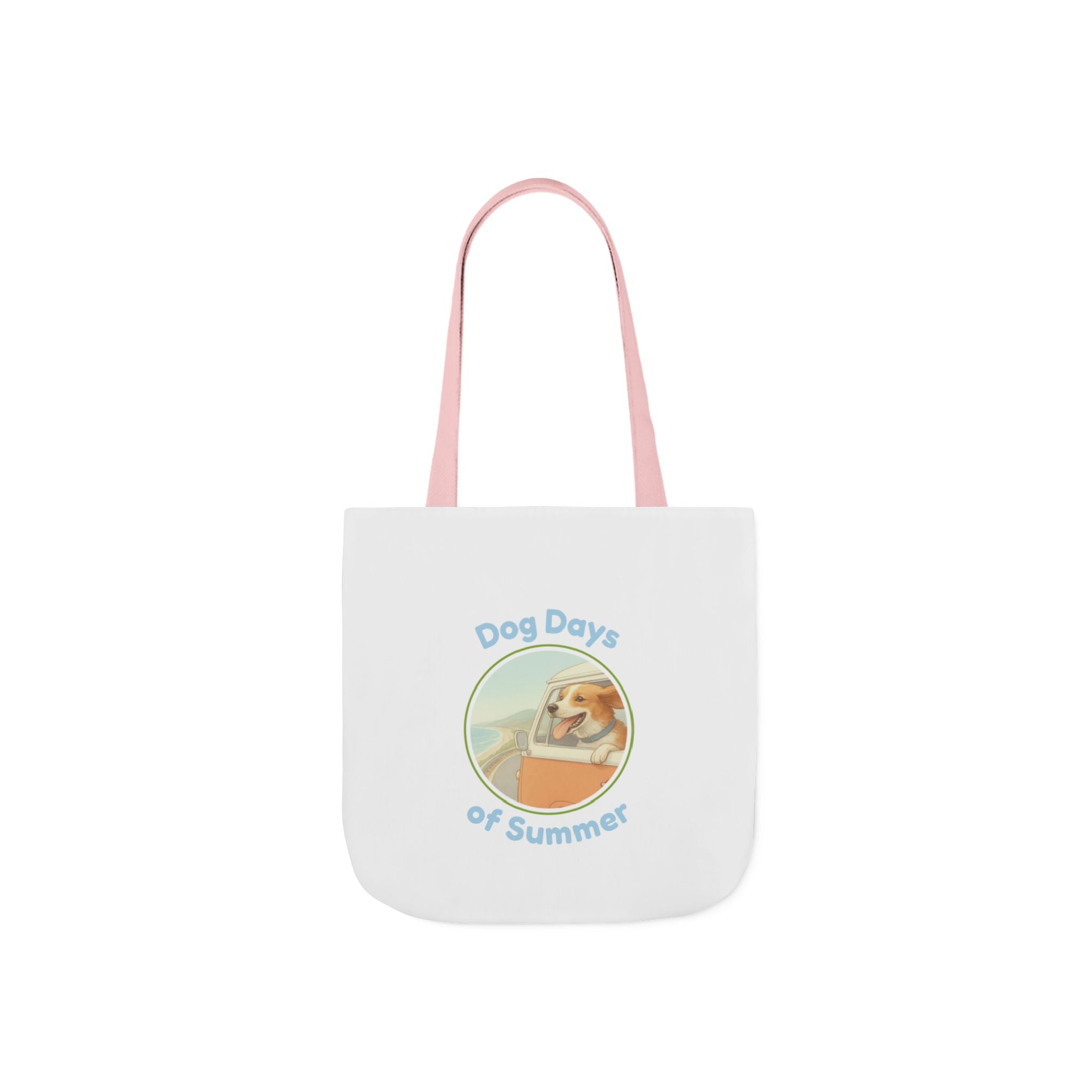 Tote Bag — "Dog Days of Summer" Retro Beach Dog Canvas Tote