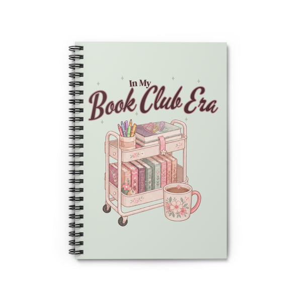 Book Club Notebook — "In My Book Club Era" Spiral Journal for Readers